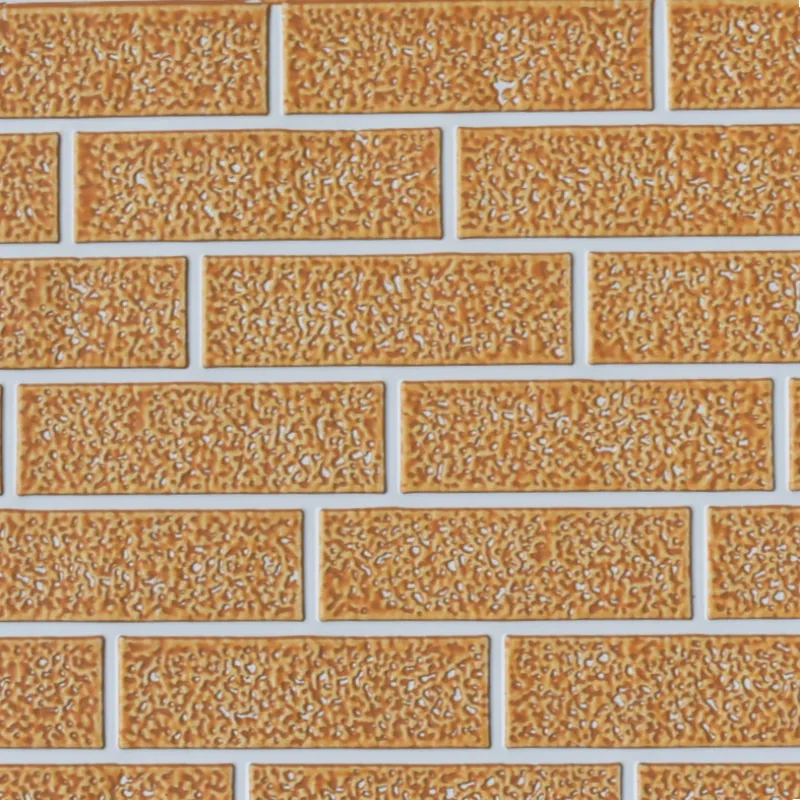 Decorative PU Faux Brick Wall Cladding Fireproof Polyurethane Foam Sandwich Panels Insulated Metal Seamless Sandwich Panels