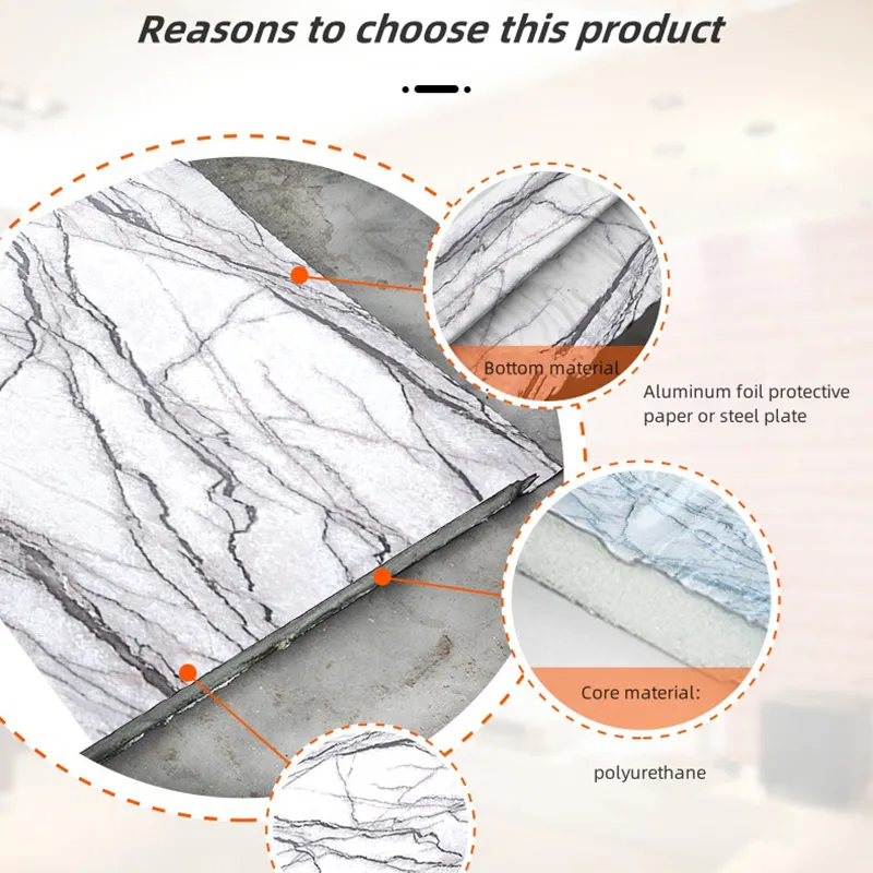 Weatherproof Steel Sandwich Panel Insulation Metal Exterior Wall Panels Insulation Siding for House