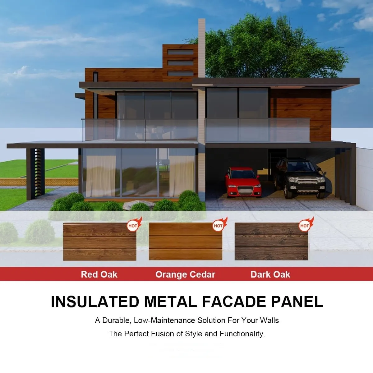 Best Price Heat Insulated Outdoor Wall Panel Roof Exterior Wall Rigid Polyurethane Foam Sandwich Panel for Tiny House