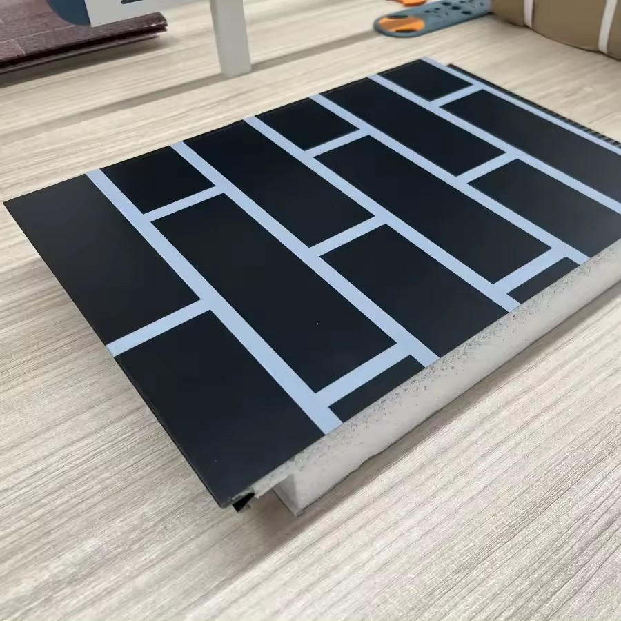 Lightweight waterproof EPS foam sandwich panels insulated exterior wall decorative brick wall panel for house