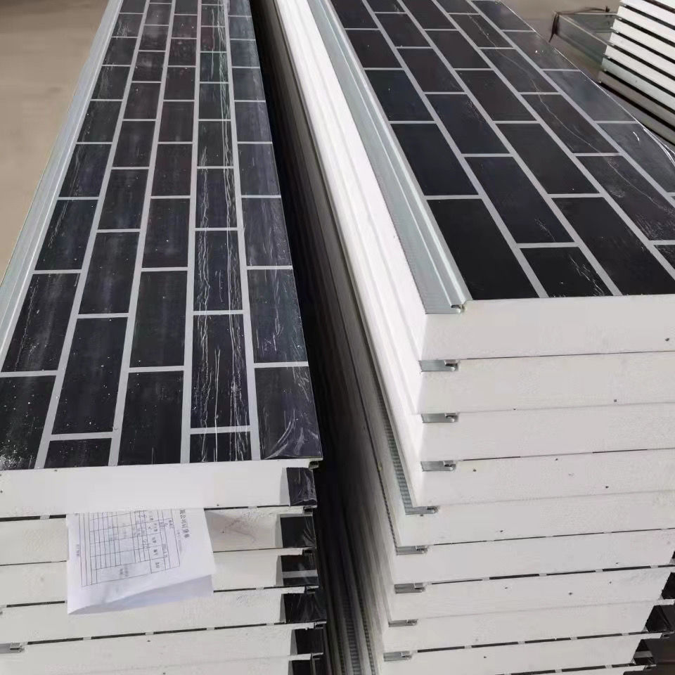 Lightweight waterproof EPS foam sandwich panels insulated exterior wall decorative brick wall panel for house