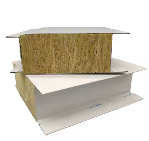 Cool Room Custom House Industrial Steel Structure Sandwich Rock Wool Sandwich Panels for Construction Insulation
