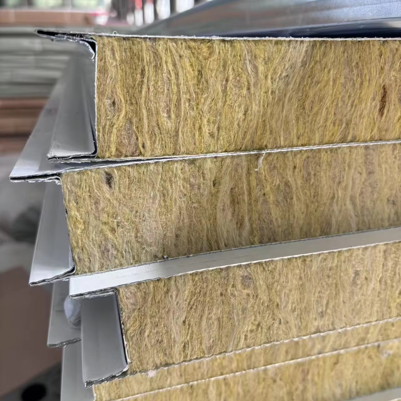 Dust-Free Clean Room Workshop Food and Medical Grade Sandwich Panels Rock Wool Magnesium Board for Internal Walls