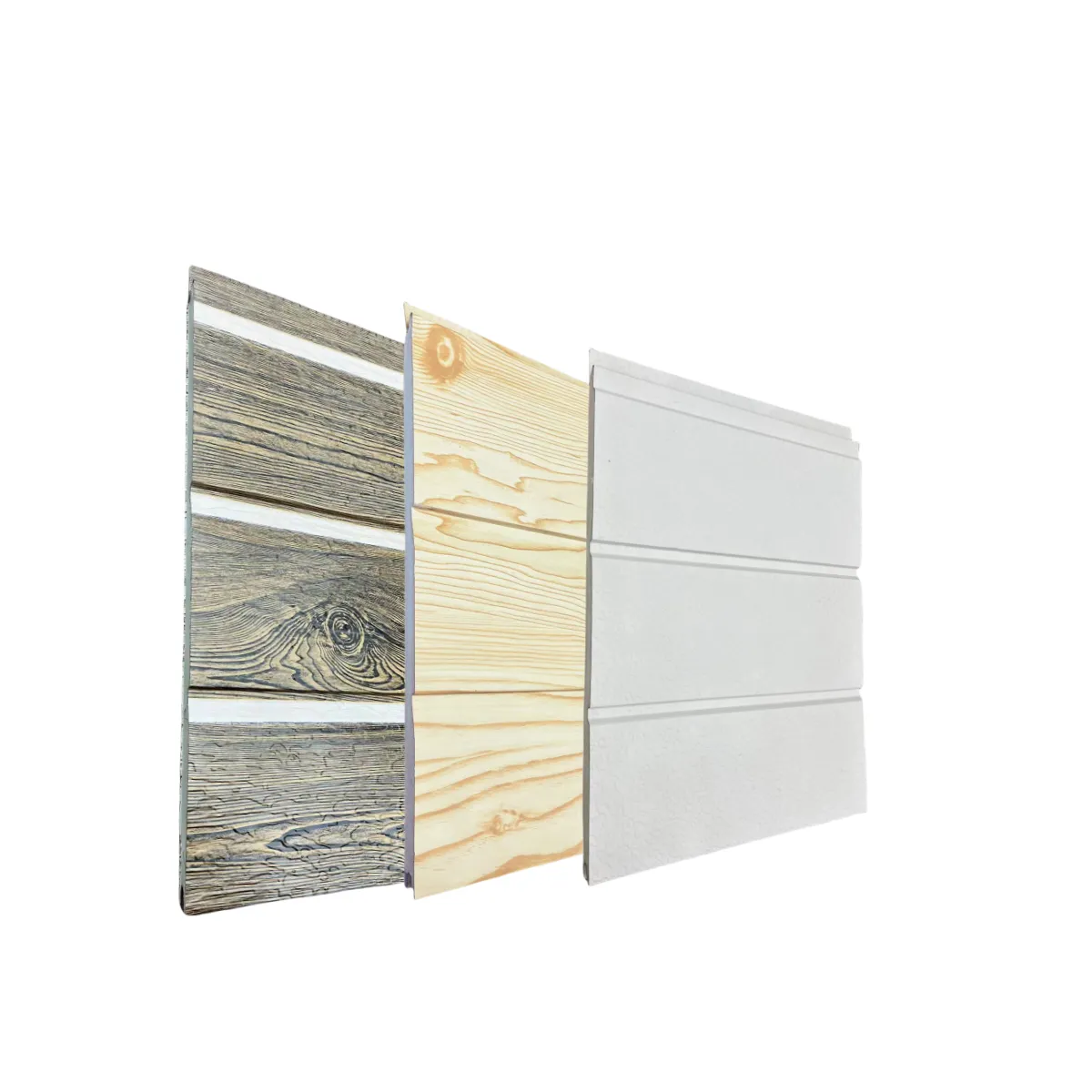Soffit ceiling exterior wall polyurethane foam sandwich panels wood grain wall siding panel for house
