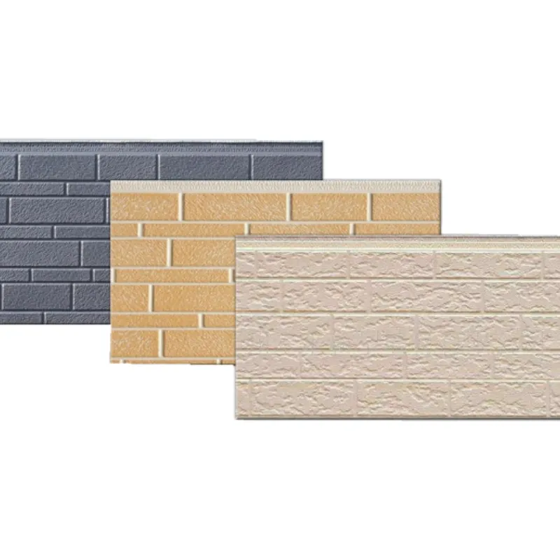 Bricks Metal Siding Exterior Wall Sandwich Panel Prefab House Polyurethane Sandwich Panel External Wall Panels