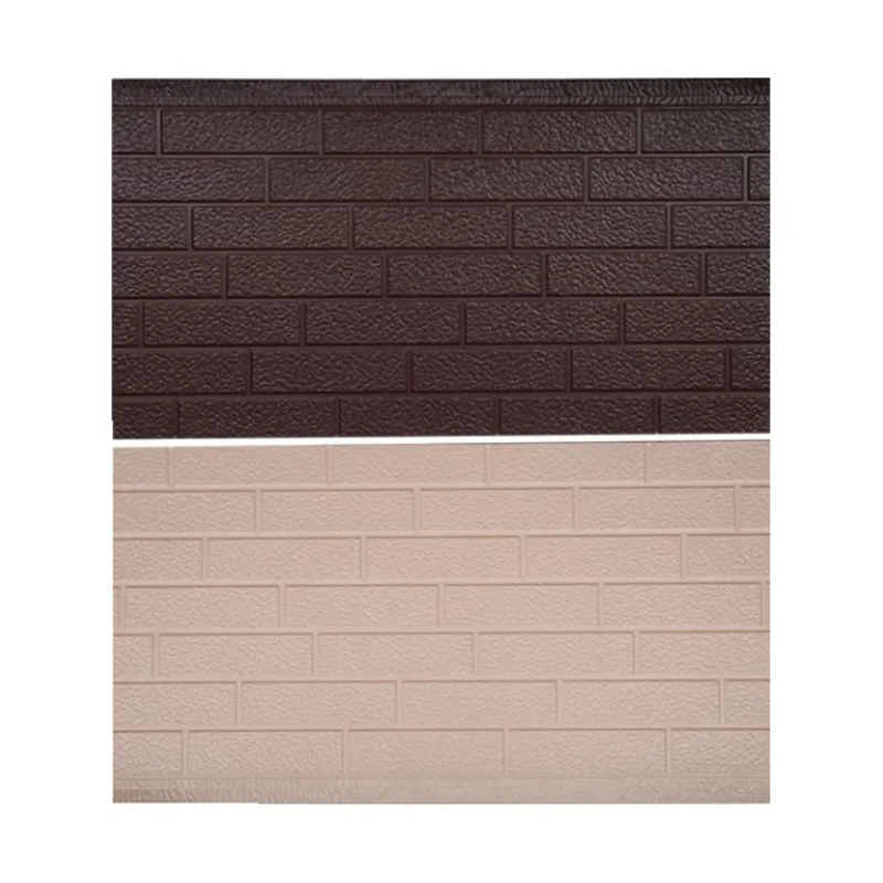 Bricks Metal Siding Exterior Wall Sandwich Panel Prefab House Polyurethane Sandwich Panel External Wall Panels