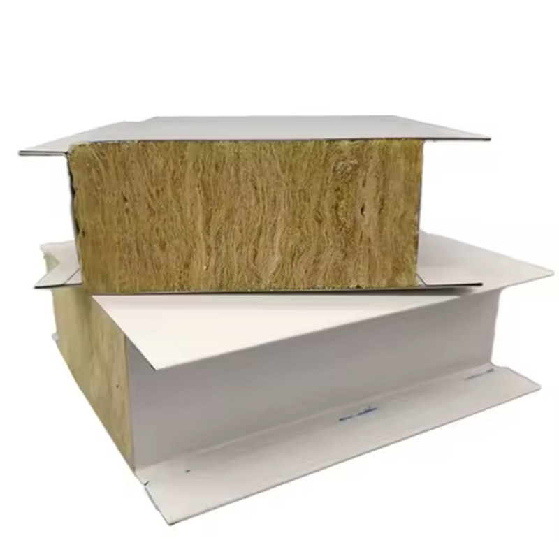 Cool Room Custom House Sandwich Panel Steel Structure Rock Wool Sandwich Panels for House